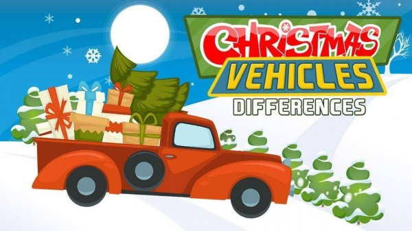 Christmas Vehicles Differences Puzzle