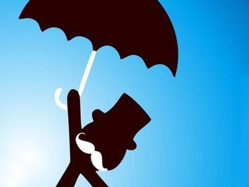 Umbrella Descent Puzzle Game