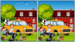 Car Garage Differences Puzzle