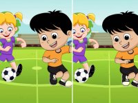 Soccer Find the Differences Puzzle