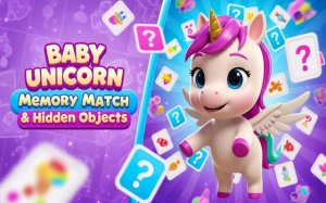 Unicorn Memory Match Puzzle