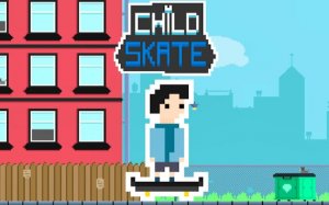 Child Skate: Nighttime Skateboard Adventure Online Game