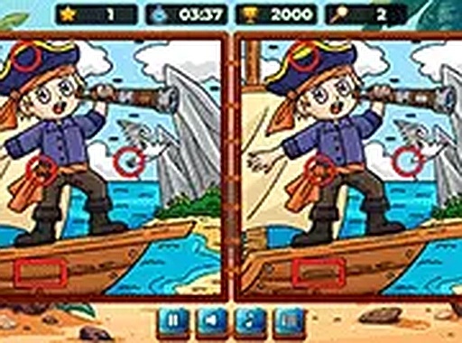 Pirate Spot the Differences Puzzle